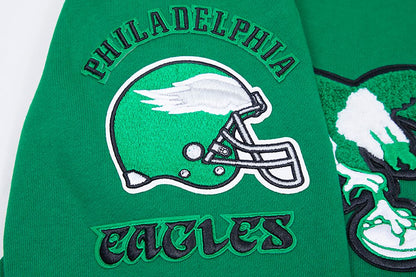 Kelly Green Philadelphia Eagles Pro Standard Pullover Crewneck Fleece Hoodie