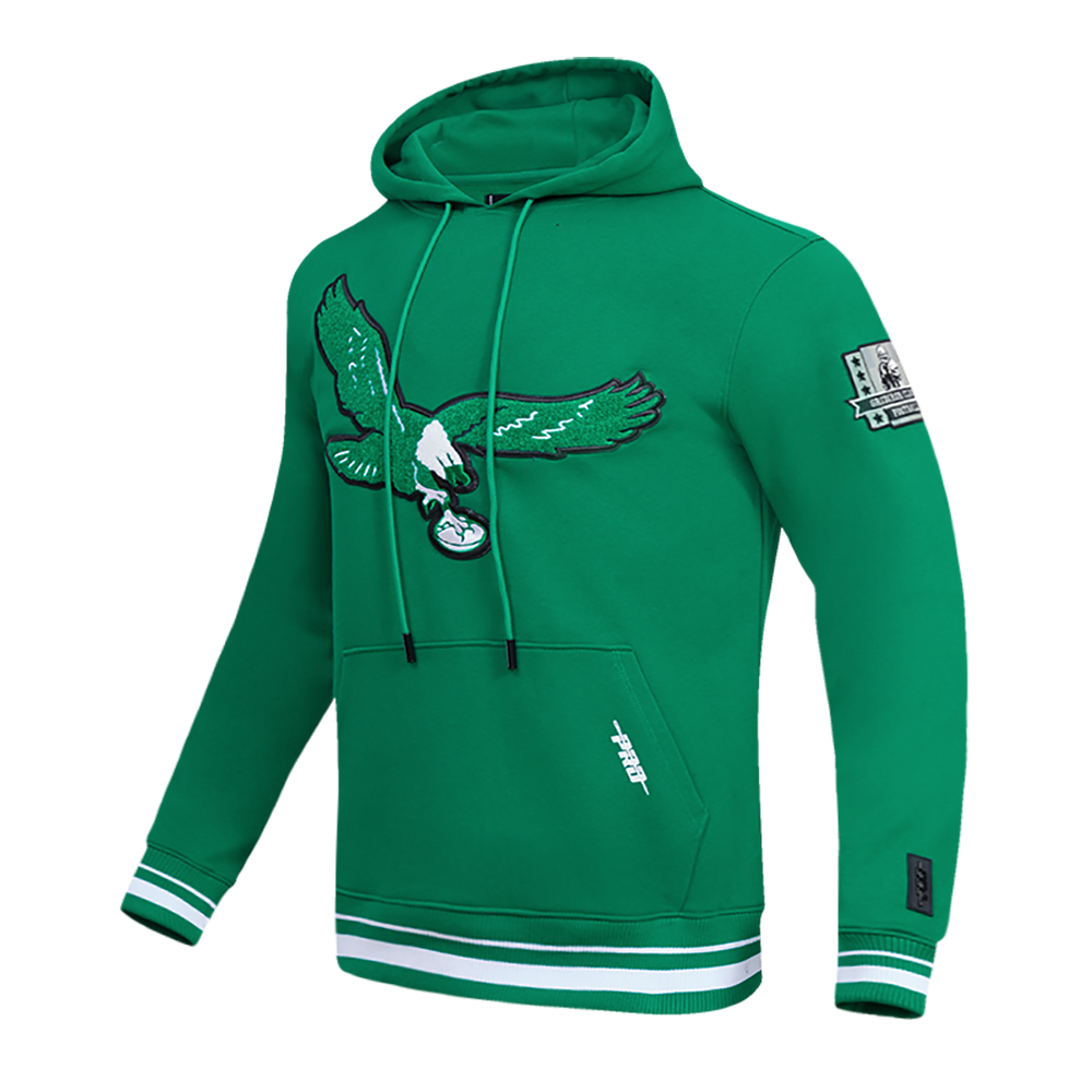 Kelly Green Philadelphia Eagles Pro Standard Pullover Crewneck Fleece Hoodie