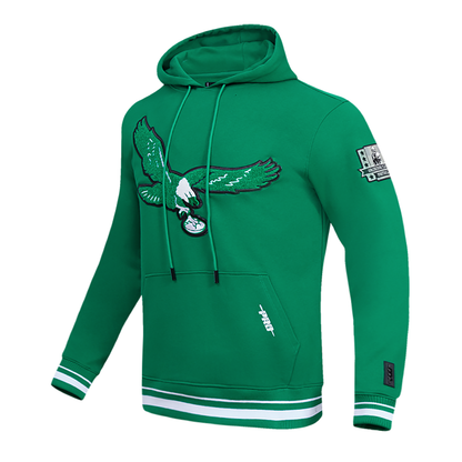 Kelly Green Philadelphia Eagles Pro Standard Pullover Crewneck Fleece Hoodie