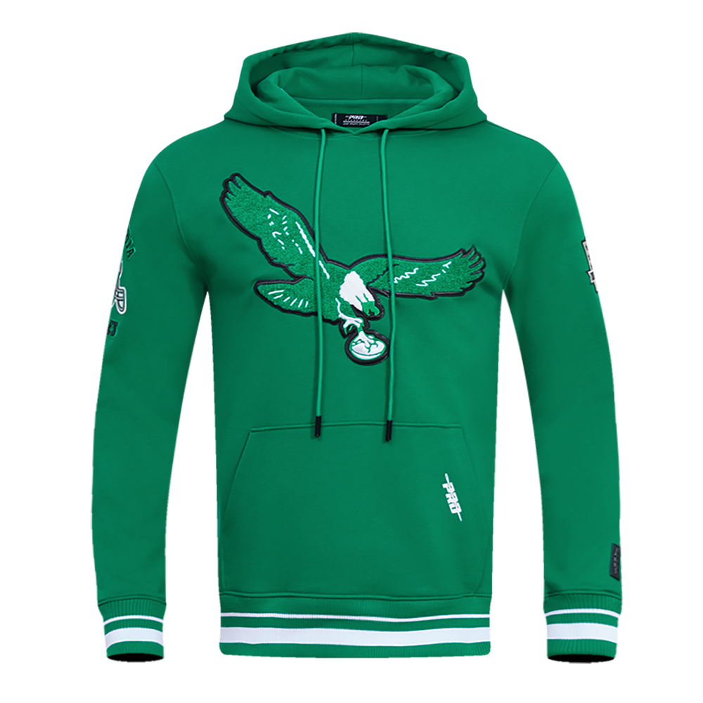 Kelly Green Philadelphia Eagles Pro Standard Pullover Crewneck Fleece Hoodie