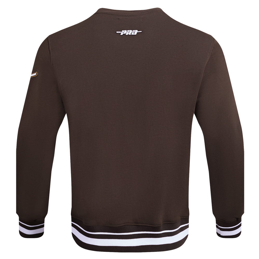 Brown San Diego Padres Pro Standard Mashup Crewneck Fleece Sweatshirt