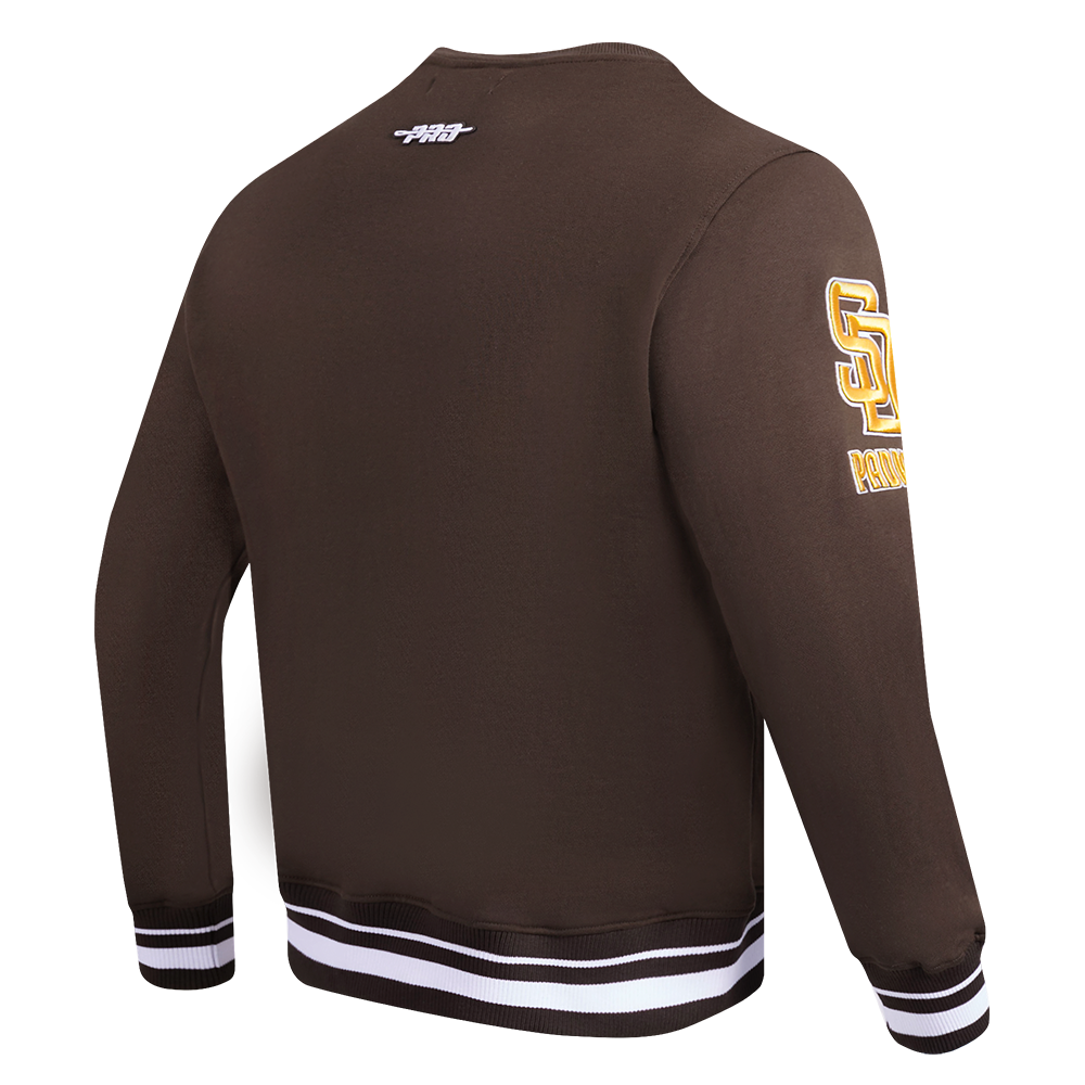 Brown San Diego Padres Pro Standard Mashup Crewneck Fleece Sweatshirt