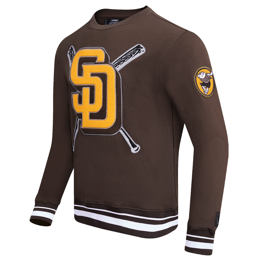Brown San Diego Padres Pro Standard Mashup Crewneck Fleece Sweatshirt