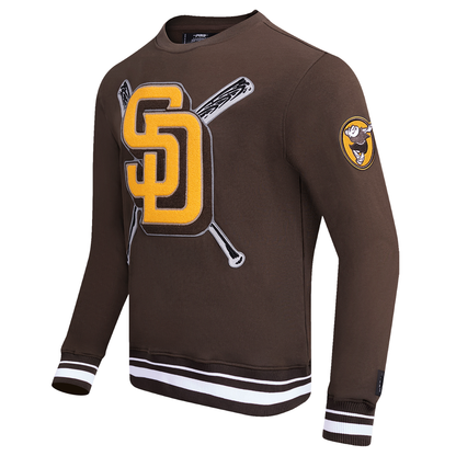 Brown San Diego Padres Pro Standard Mashup Crewneck Fleece Sweatshirt