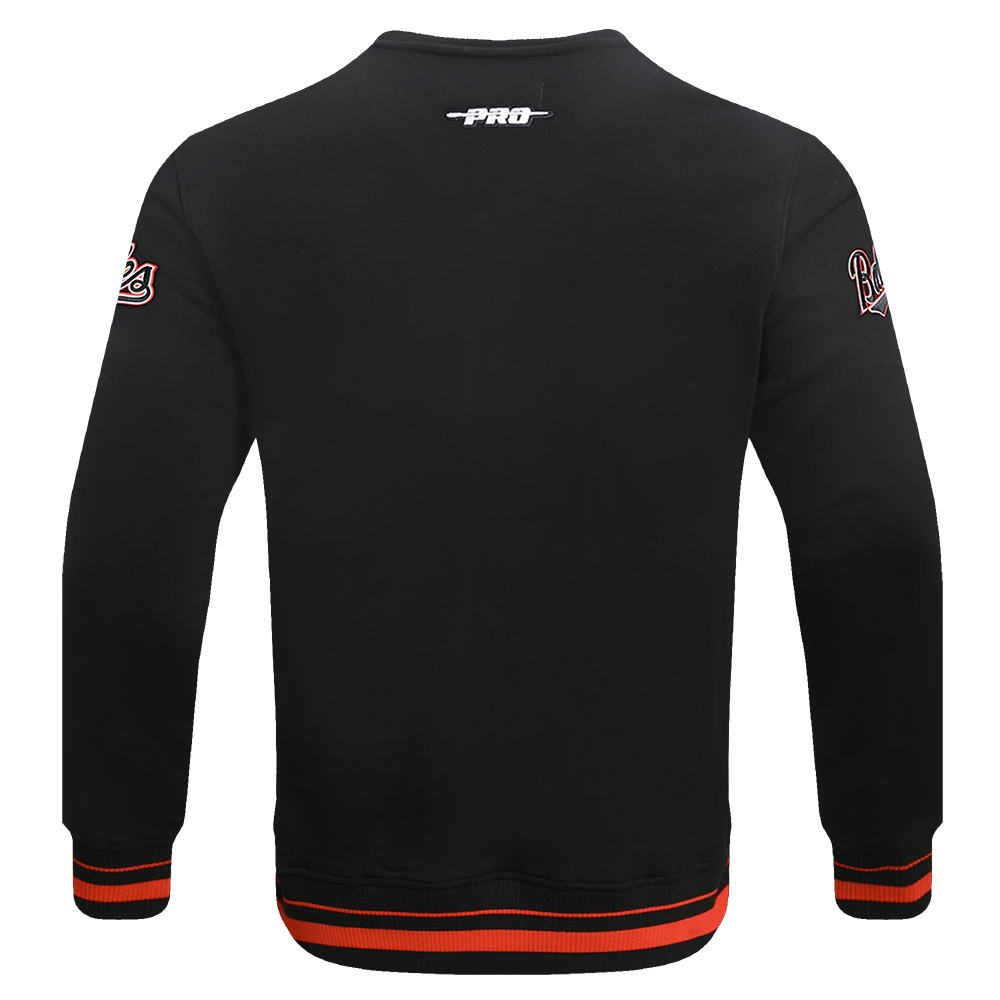 Black Baltimore Orioles Pro Standard Mashup Crewneck Fleece Sweatshirt