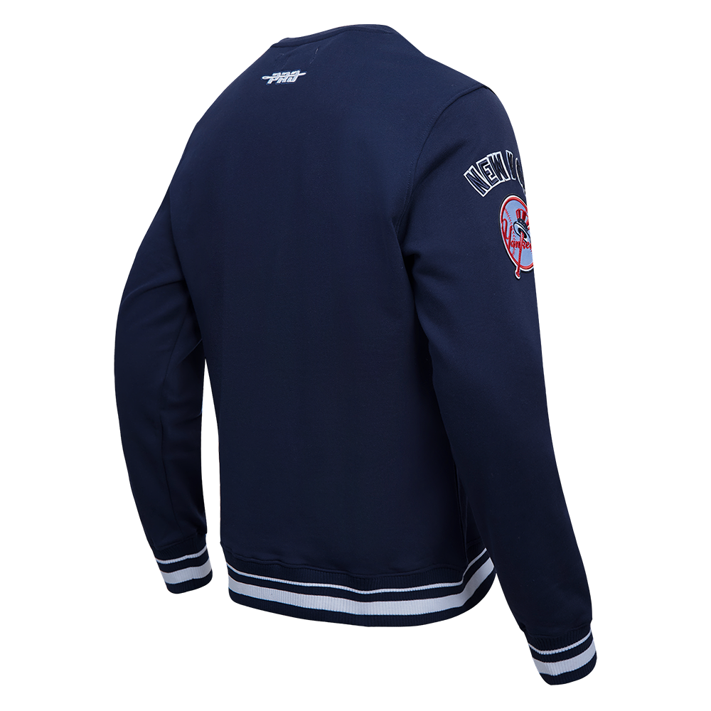 Navy Blue New York Yankees Pro Standard Mashup Crewneck Fleece Sweatshirt