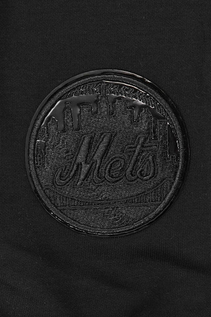 Triple Black New York Mets Pro Standard Pullover Crewneck Hoodie