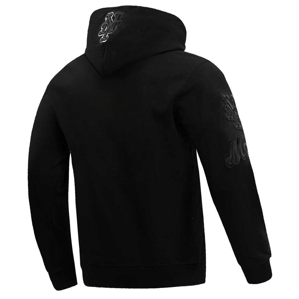 Triple Black New York Mets Pro Standard Pullover Crewneck Hoodie