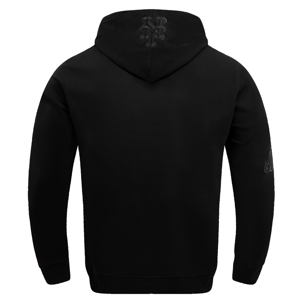 Triple Black New York Mets Pro Standard Pullover Crewneck Hoodie