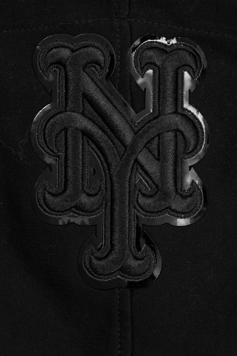 Triple Black New York Mets Pro Standard Pullover Crewneck Hoodie