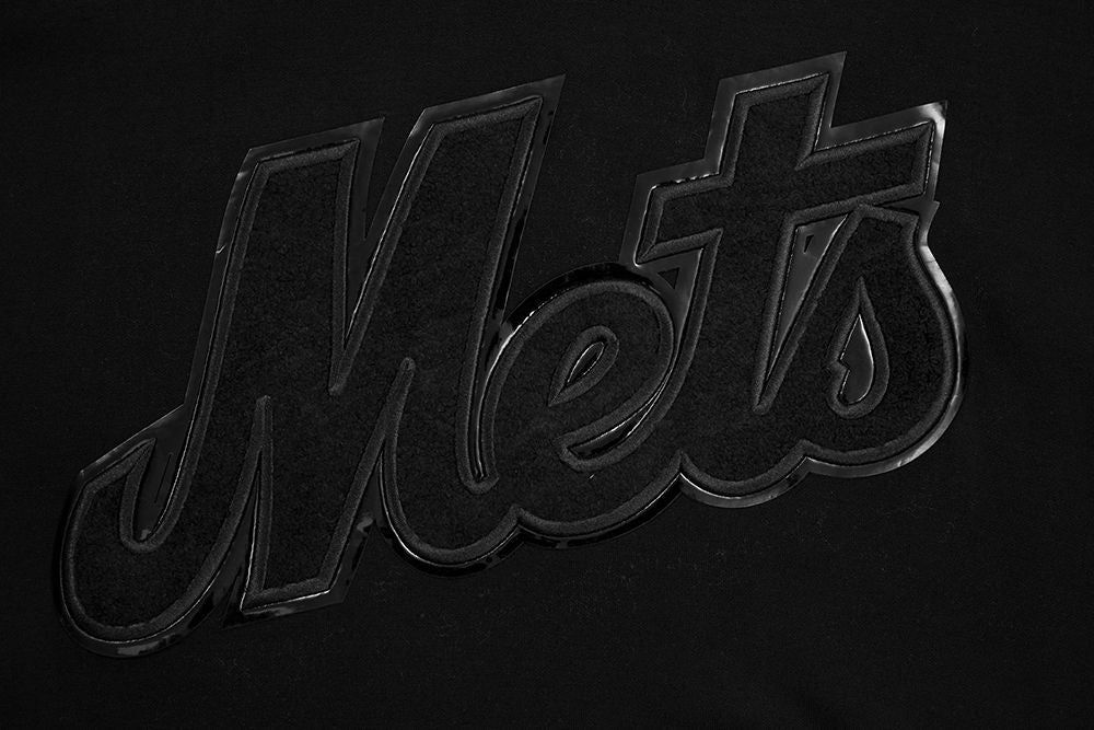 Triple Black New York Mets Pro Standard Pullover Crewneck Hoodie