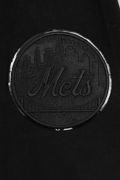 Triple Black New York Mets Pro Standard Pullover Crewneck Hoodie