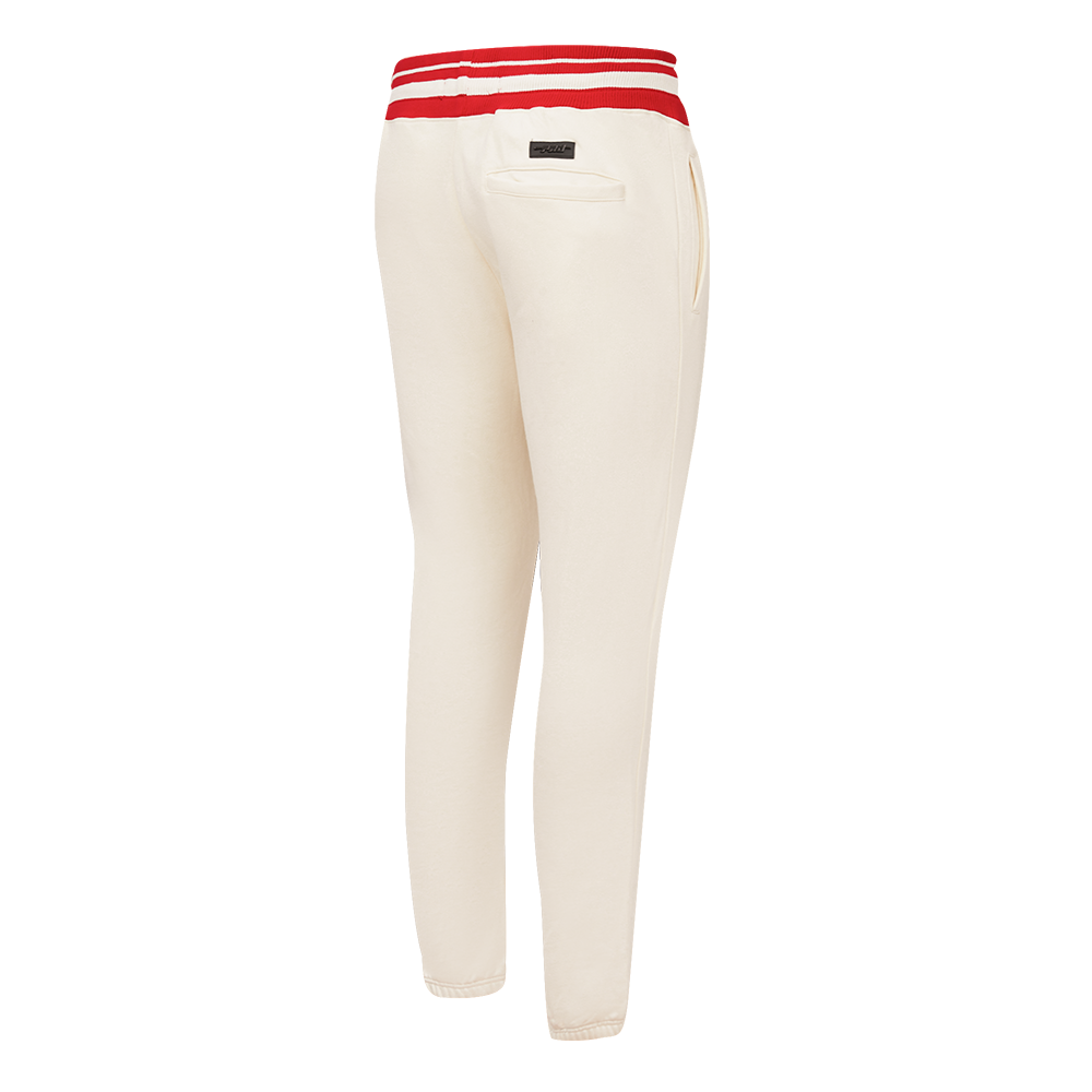 Off White Chicago Bulls Pro Standard Retro Classic Fleece Sweatpant