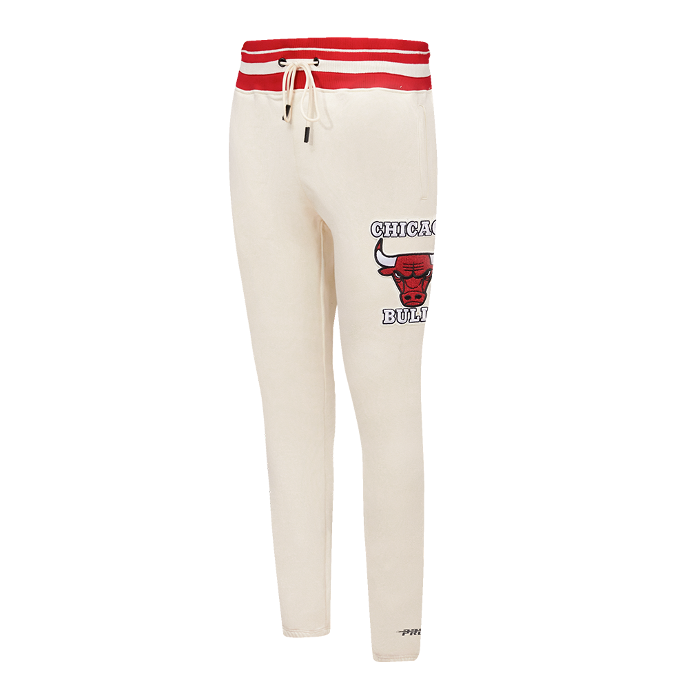 Off White Chicago Bulls Pro Standard Retro Classic Fleece Sweatpant