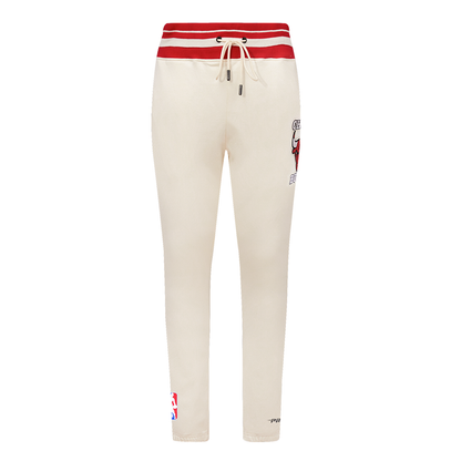 Off White Chicago Bulls Pro Standard Retro Classic Fleece Sweatpant
