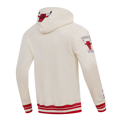 Off White Chicago Bulls Pro Standard Pullover Fleece Hoodie