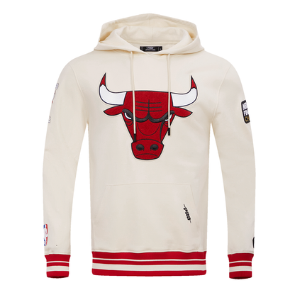 Off White Chicago Bulls Pro Standard Pullover Fleece Hoodie