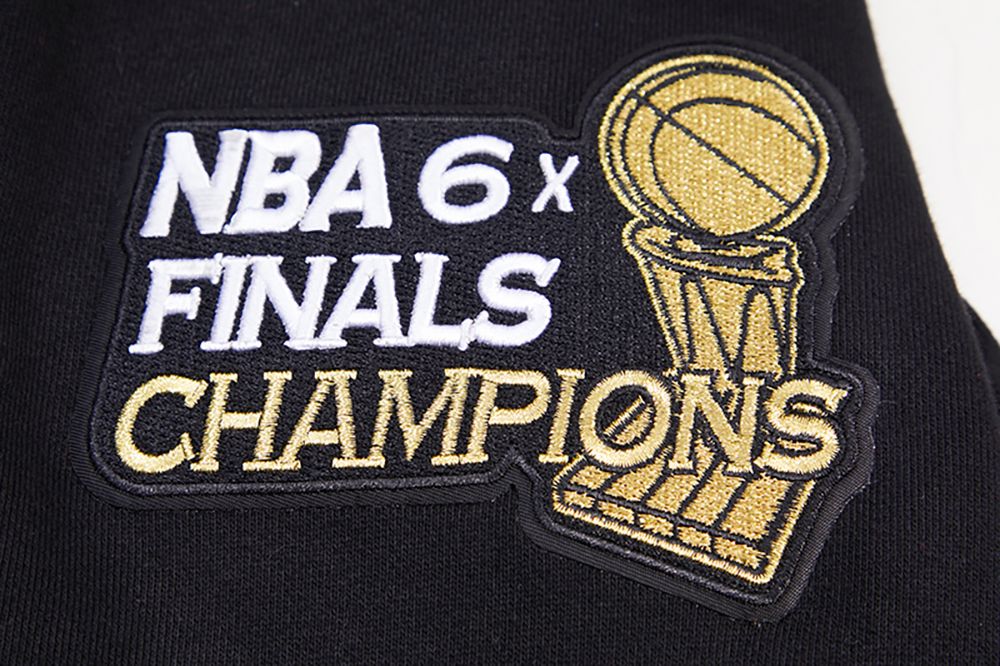 Black Chicago Bulls Pro Standard Pullover Crewneck Fleece Hoodie