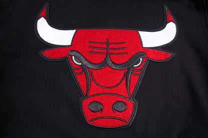 Black Chicago Bulls Pro Standard Pullover Crewneck Fleece Hoodie