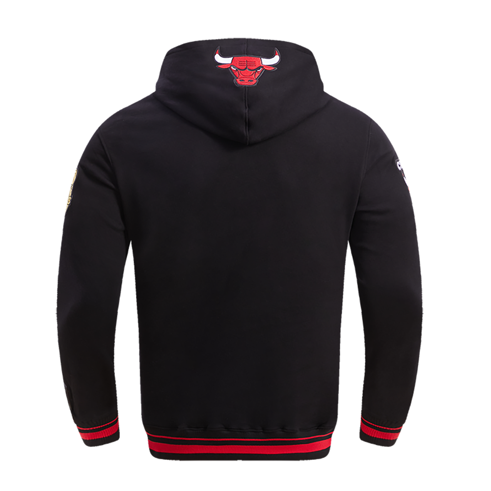 Black Chicago Bulls Pro Standard Pullover Crewneck Fleece Hoodie