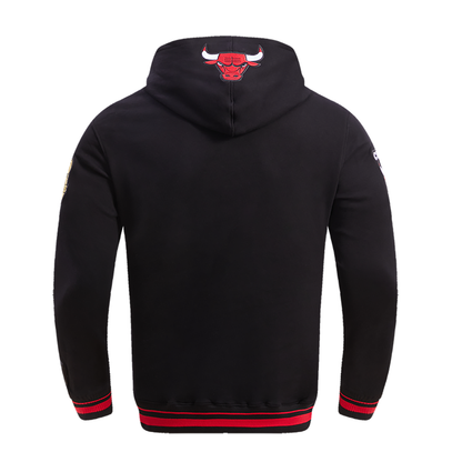 Black Chicago Bulls Pro Standard Pullover Crewneck Fleece Hoodie