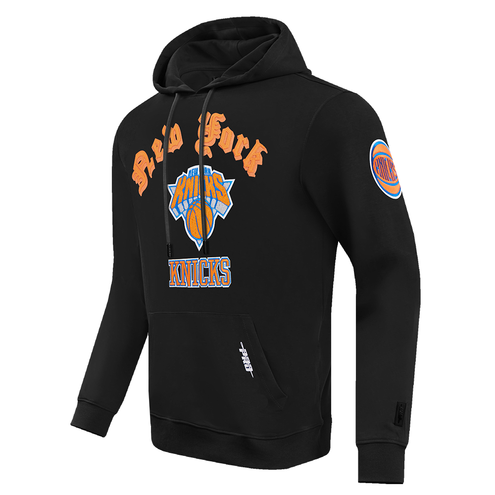 Black New York Knicks Old English Pro Standard Pullover Hoodie