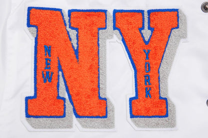White New York Knicks Pro Standard Mashup Light Satin Jacket
