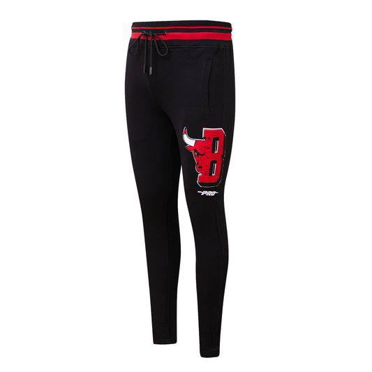 Black Chicago Bulls Pro Standard Mashup Crewneck Fleece Sweatpant
