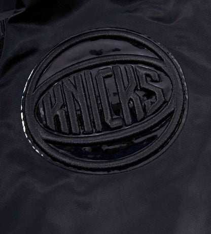Triple Black New York Knicks Pro Standard Light Satin Jacket