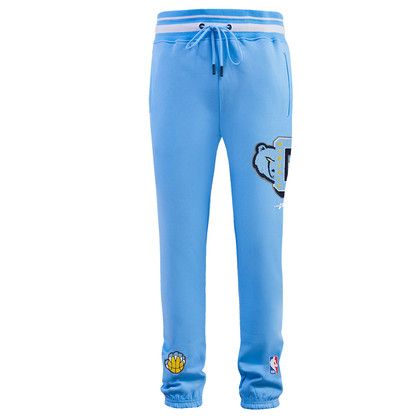 University Blue Memphis Grizzlies Pro Standard Mashup Fleece Cotton Sweatpant