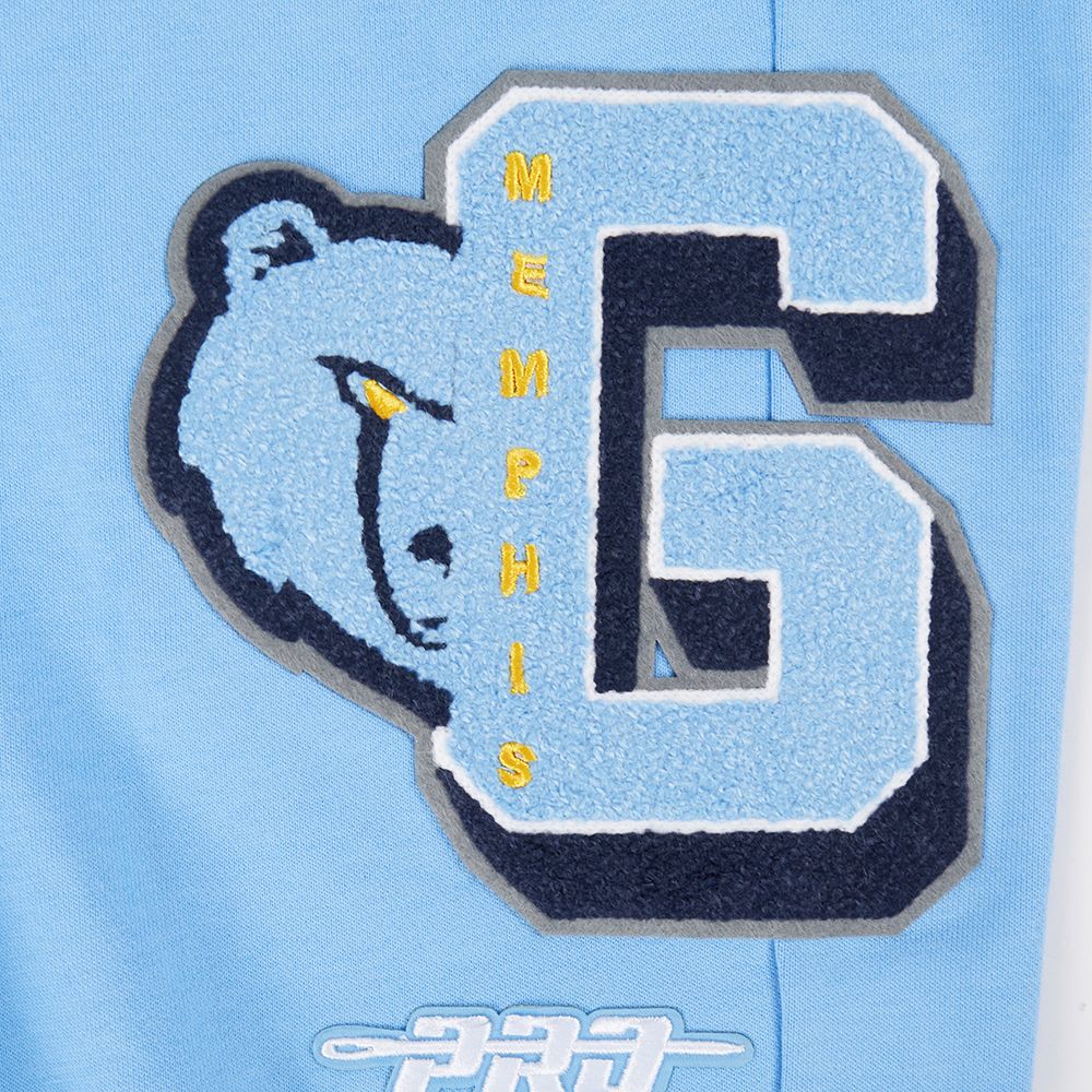 University Blue Memphis Grizzlies Pro Standard Mashup Fleece Cotton Sweatpant