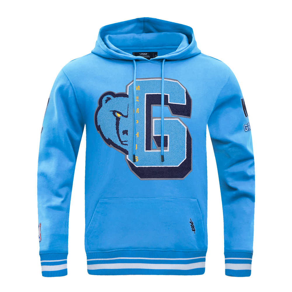 University Blue Memphis Grizzlies Pro Standard Pullover Mashup Crewneck Fleece Hoodie