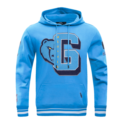 University Blue Memphis Grizzlies Pro Standard Pullover Mashup Crewneck Fleece Hoodie