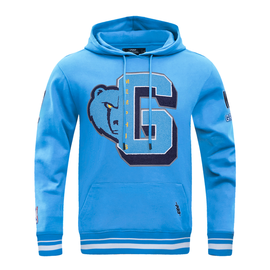 University Blue Memphis Grizzlies Pro Standard Pullover Mashup Crewneck Fleece Hoodie