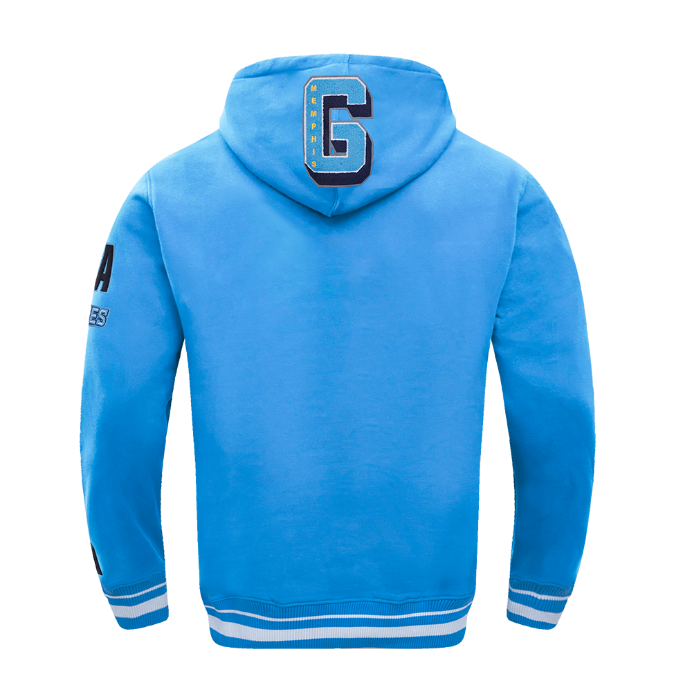 University Blue Memphis Grizzlies Pro Standard Pullover Mashup Crewneck Fleece Hoodie