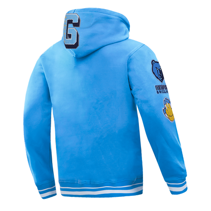 University Blue Memphis Grizzlies Pro Standard Pullover Mashup Crewneck Fleece Hoodie