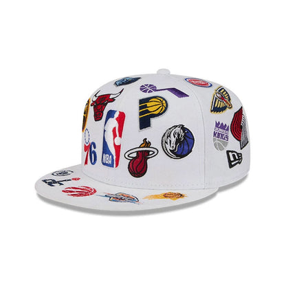 New Era NBA 'All Over' 59FITY Fitted White
