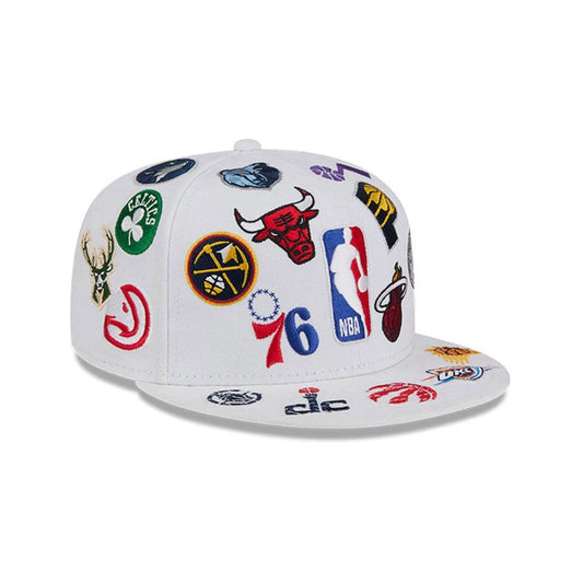 New Era NBA 'All Over' 59FITY Fitted White