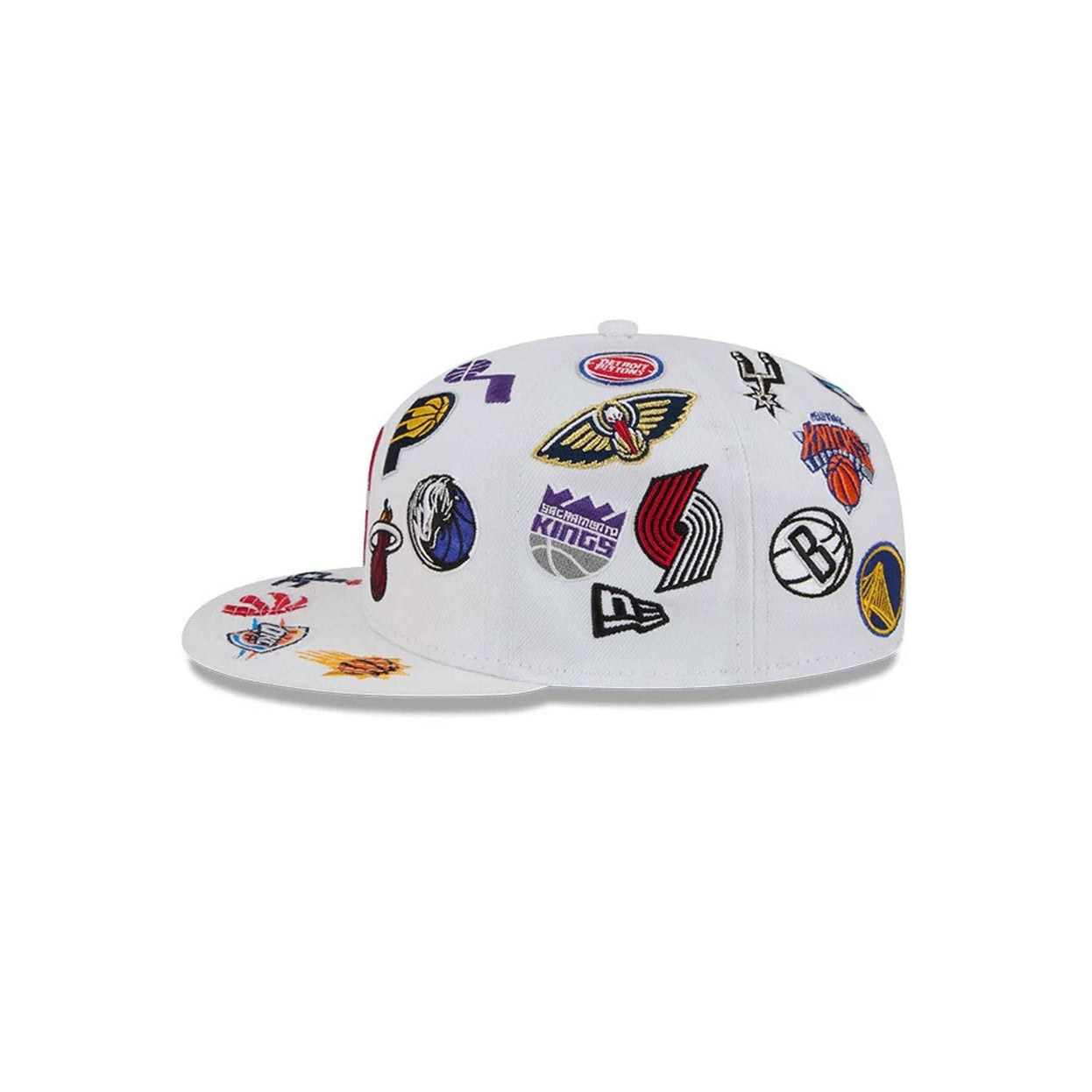 New Era NBA 'All Over' 59FITY Fitted White