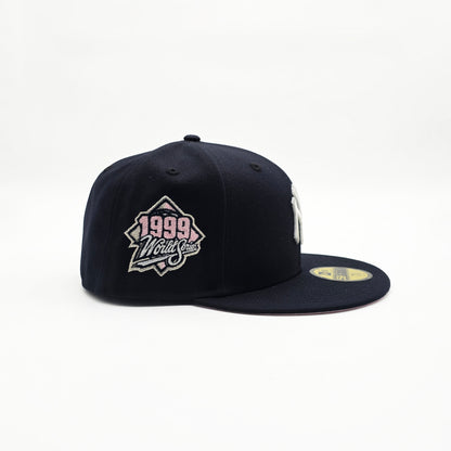 New Era New York Yankees '1999 World Series Pink Bottom' 59FIFTY Fitted Navy Blue