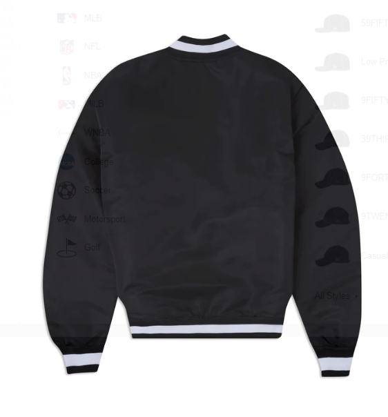 Black Los Angeles Dodgers Logo Select New Era Jacket