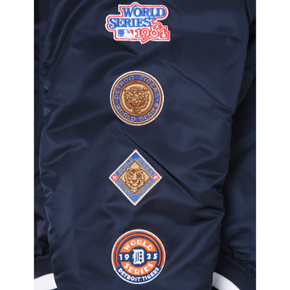 Navy Blue Detroit Tigers Alpha Industries X New Era Reversible MA-1 Bomber Jacket