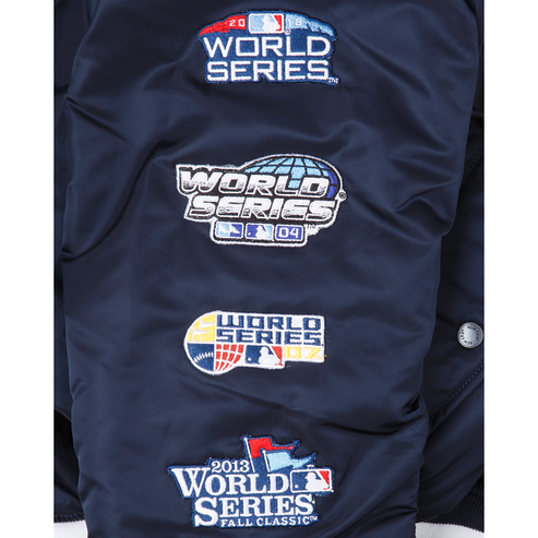 Navy Blue Boston Red Sox Alpha Industries X New Era Reversible MA-1 Bomber Jacket