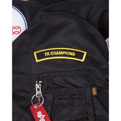 Black Los Angeles Dodgers Alpha Industries X New Era Reversible MA-1 Bomber Jacket