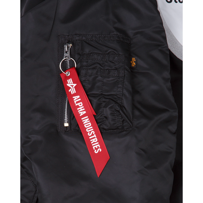 Black Pittsburgh Steelers Alpha Industries X New Era Reversible MA-1 Bomber Jacket