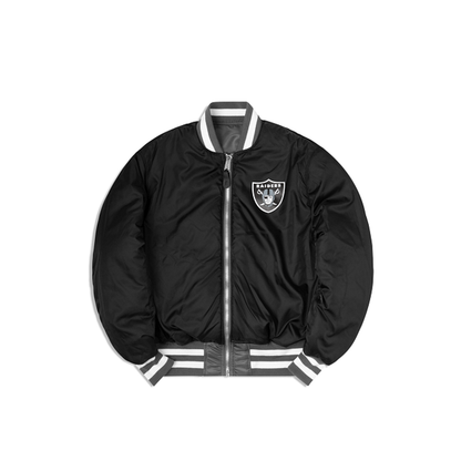 Black Las Vegas Raiders Alpha Industries X New Era Reversible MA-1 Bomber Jacket