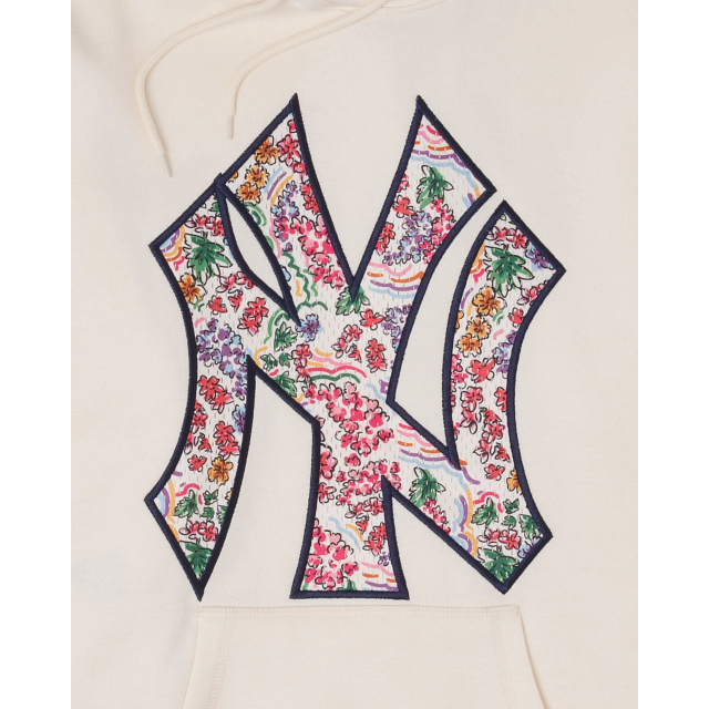Off White New York Yankees Water Color Floral New Era Hoodie