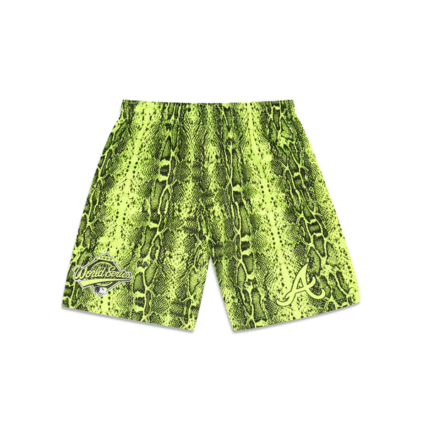 New Era Atlanta Braves Summer Pop Yellow Shorts