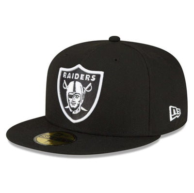 Black Las Vegas Raiders Gray Bottom XVIII Super Bowl Side Patch New Era 59Fifty Fitted