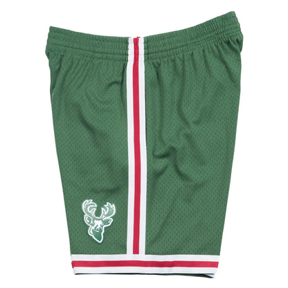 1971-72 Green Milwaukee Bucks Mitchell & Ness Hardwood Classics Swingman Shorts